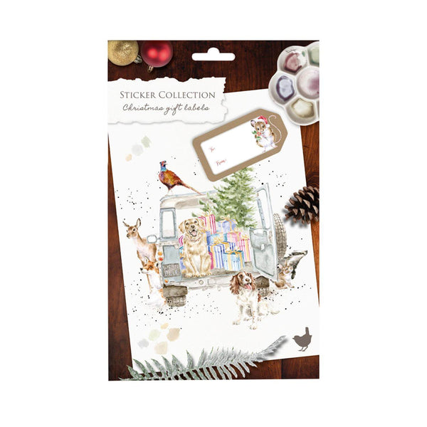 Wrendale Designs by Hannah Dale Christmas Present Gift Stickers - Pack of 60