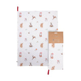 Wrendale Designs by Hannah Dale 100% Cotton Christmas Tea Towel - Winter Woodland