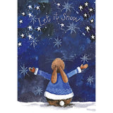 Alex Clark Christmas 100% Cotton Tea Towel - Let It Snow