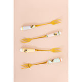 Yvonne Ellen Set Of 4 Bone China Cake Forks - Bee
