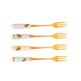 Yvonne Ellen Set Of 4 Bone China Cake Forks - Bee