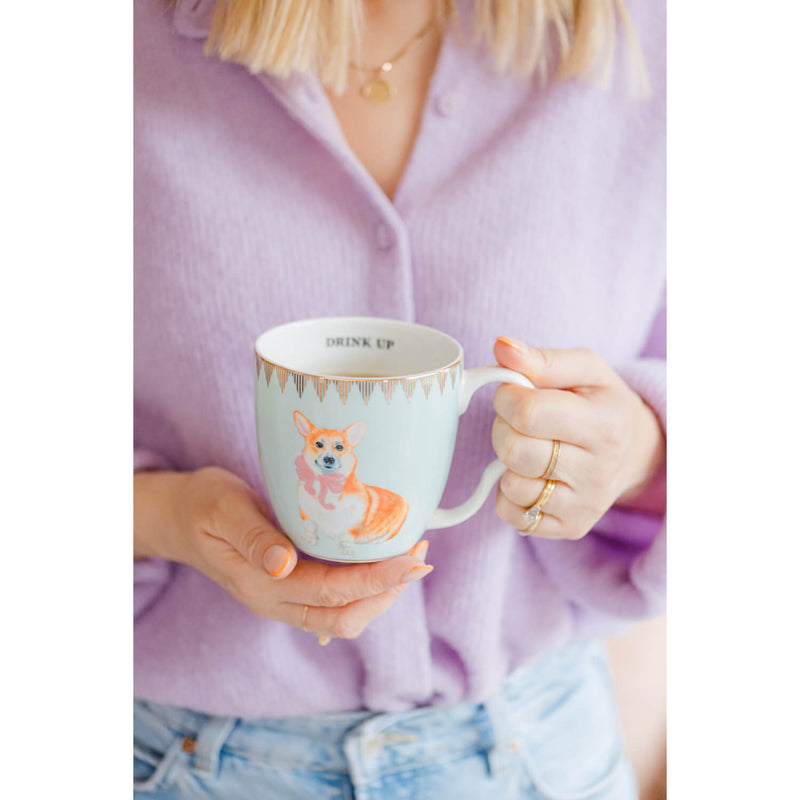 Yvonne Ellen Best Of British Large Bone China Mug - Corgi