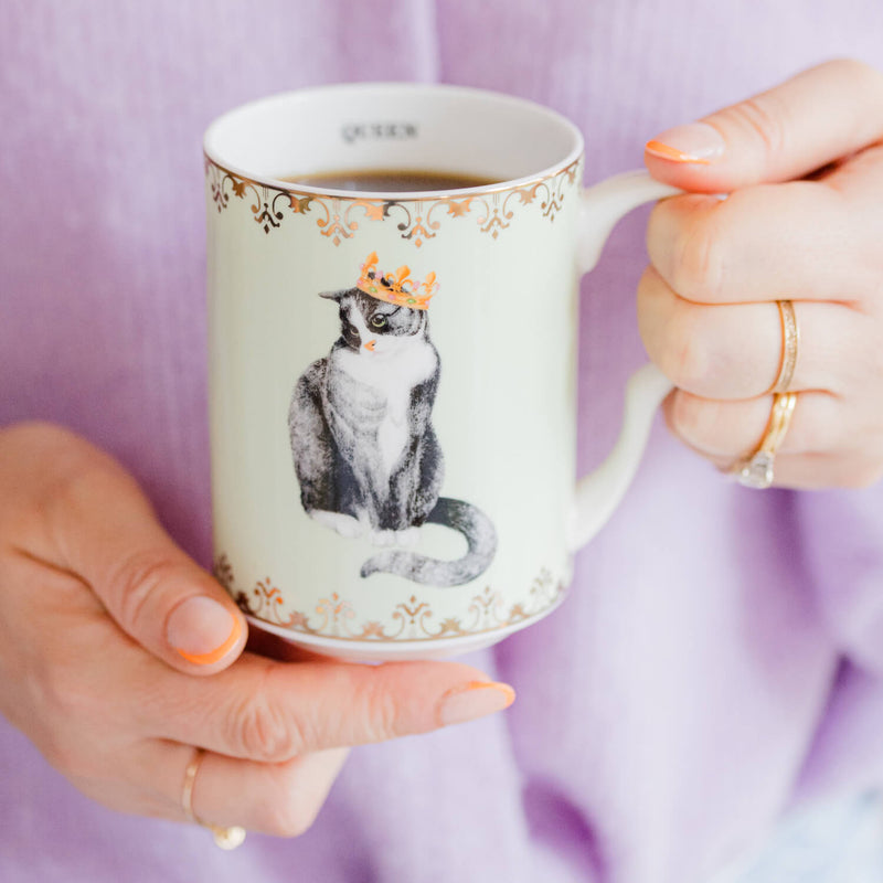 Yvonne Ellen Best Of British Bone China Medium Mug - Cat