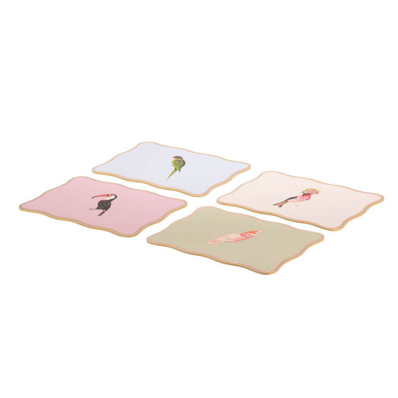 Yvonne Ellen Set Of 4 Placemats - Birds