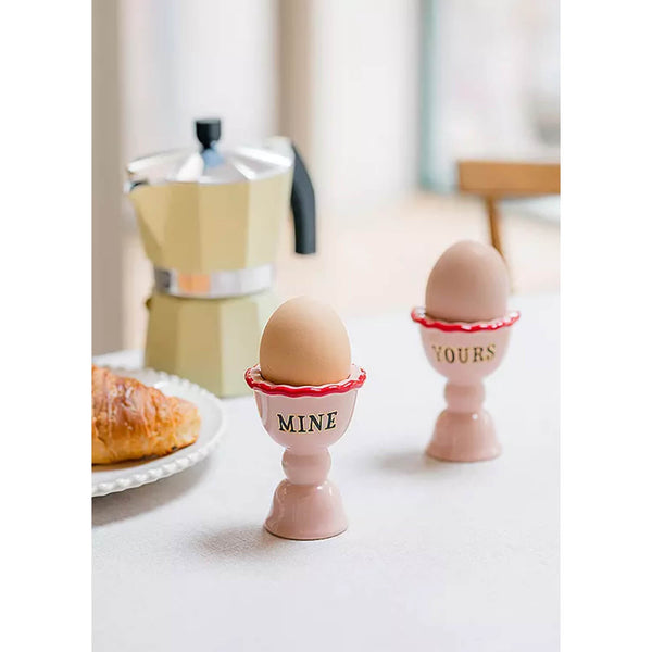 Yvonne Ellen Set Of 2 Fluted Egg Cups - Yours & Mine