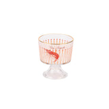 Yvonne Ellen Set of 2 Glass Dessert Bowls - Shrimp & Shell