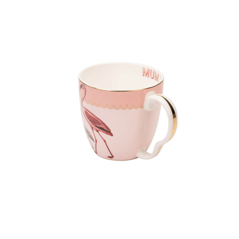 Yvonne Ellen Large Bone China Mug - Flamingo Mum