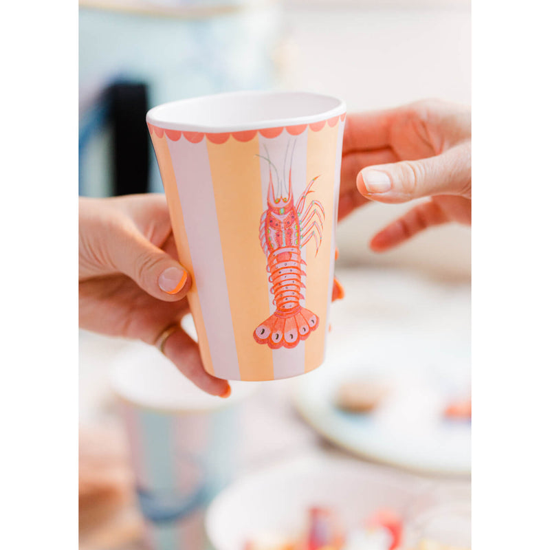 Yvonne Ellen Set Of 4 Melamine Tumblers - Under The Sea