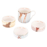 Yvonne Ellen 4-Piece Fine China Stacking Measuring Cups - Giraffe
