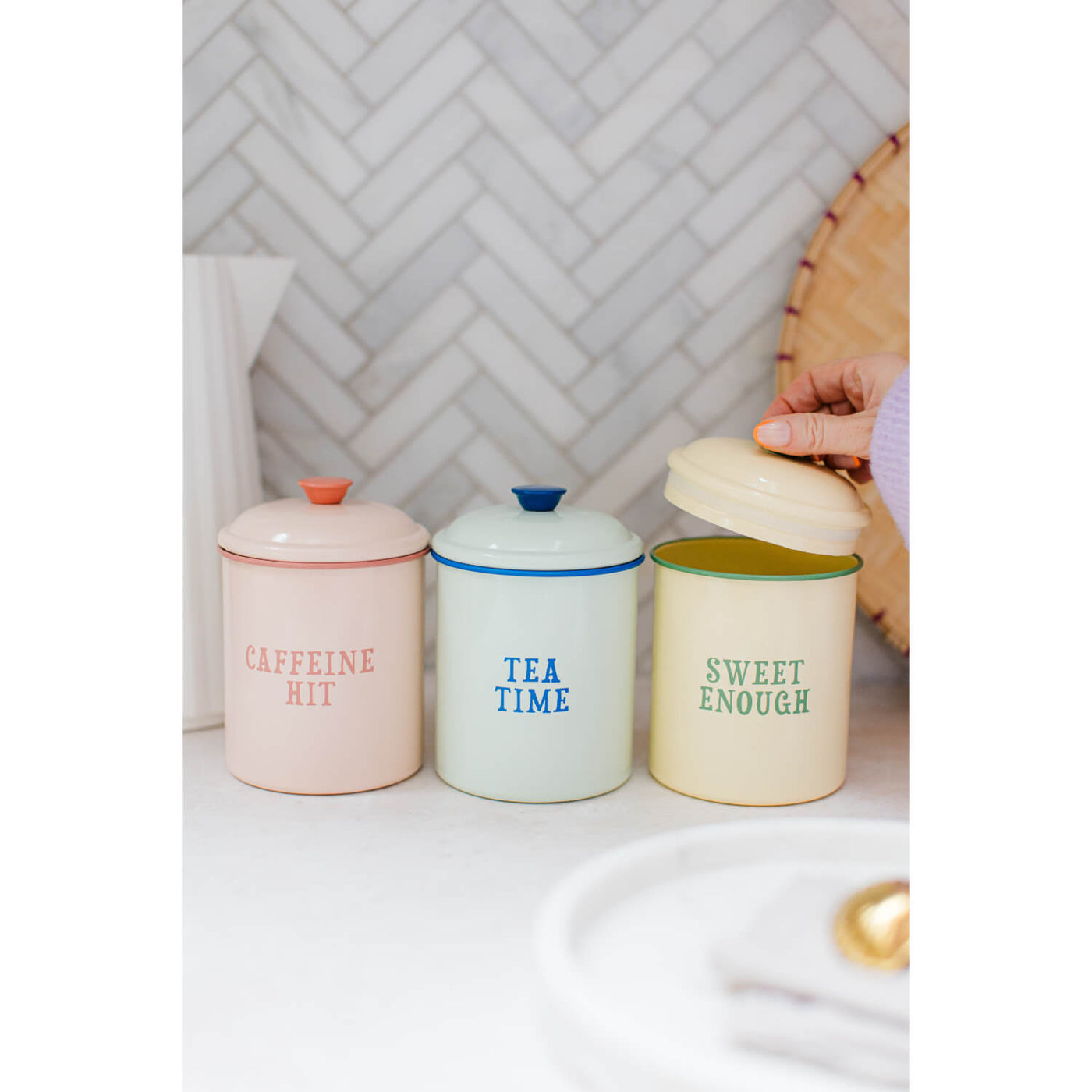 Storage Jars Dualit Tea Coffee Sugar Canisters Brabantia Piece