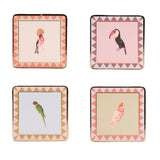 Yvonne Ellen Set Of 4 Coasters - Birds