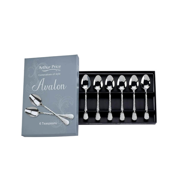 Arthur Price Avalon Stainless Steel Tea Spoons - Set of 6