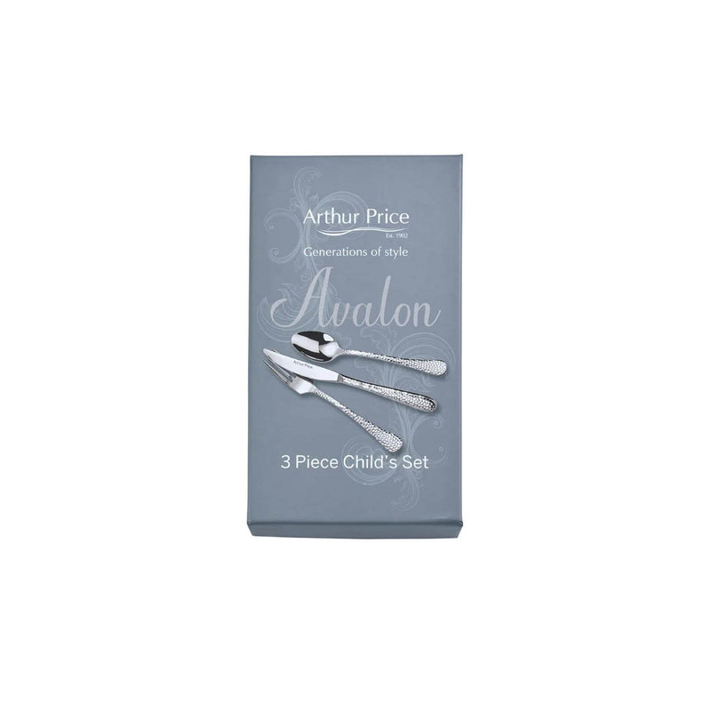 Arthur Price Avalon Childrens Stainless Steel Cutlery Set - 3-Piece