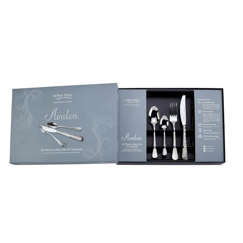 Arthur Price Avalon Stainless Steel Cutlery Set - 32-Piece