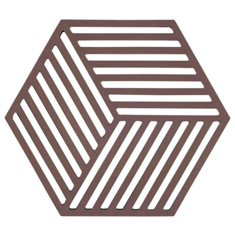 Zone Denmark Hexagon Silicone Trivet - Chocolate