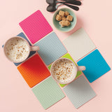 Zeal Set Of 4 Silicone Coasters - Black