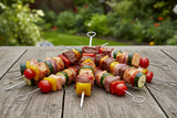 KitchenCraft 20cm Flat Sided Skewers - Set of 6