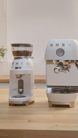 Smeg 50's Style Retro CGF03WHUK Coffee Grinder - White