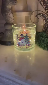Tipperary LED Candle Jar - Christmas Santa