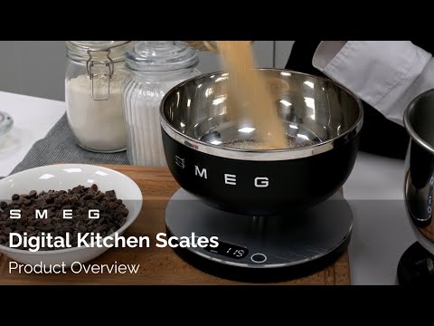 Smeg KSC01 Digital Kitchen Scales - Matte Black