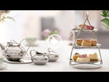 Robert Welch Drift Mirror Polished Stainless Steel 3-Tiered Cake Stand