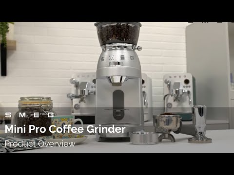 Smeg CGF02SSUK 50's Style Retro Mini Pro Coffee Grinder - Stainless Steel