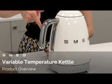 Smeg 50's Style Retro KLF04 Variable Temperature Jug Kettle - Black
