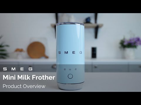 Smeg MFF02BLUK Mini Milk Frother - Black