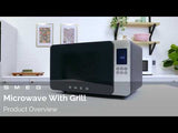 Smeg MOC01BLMUK Microwave with Grill - Matte Black