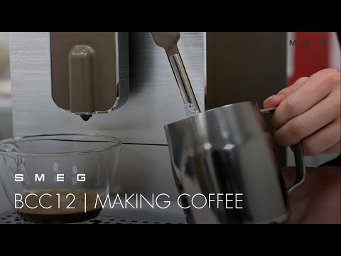 Smeg BCC12EGMUK Bean To Cup Coffee Machine with Steam Wand - Matte Emerald Green