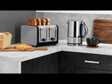 Dualit Architect 1.5 Litre Jug Kettle & 4 Slot Toaster Set - Grey & Stainless Steel