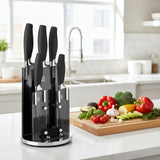 Taylor's Eye Witness Brooklyn 5 Piece Knife Block - Chrome