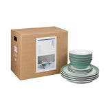 Denby 12 Piece Dinnerware Set - Regency Green - Potters Cookshop