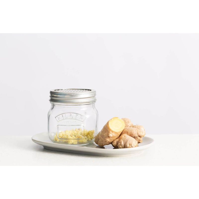 Kilner Glass Storage Jar with Grater Lid - 250ml - Potters Cookshop