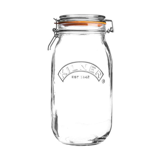 Kilner Glass Round Clip Top Storage Jar - 3 Litre - Potters Cookshop