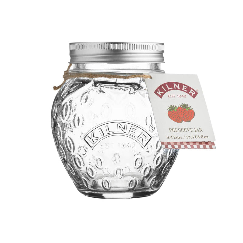 Kilner Glass Strawberry Preserve Jar - 400ml - Potters Cookshop