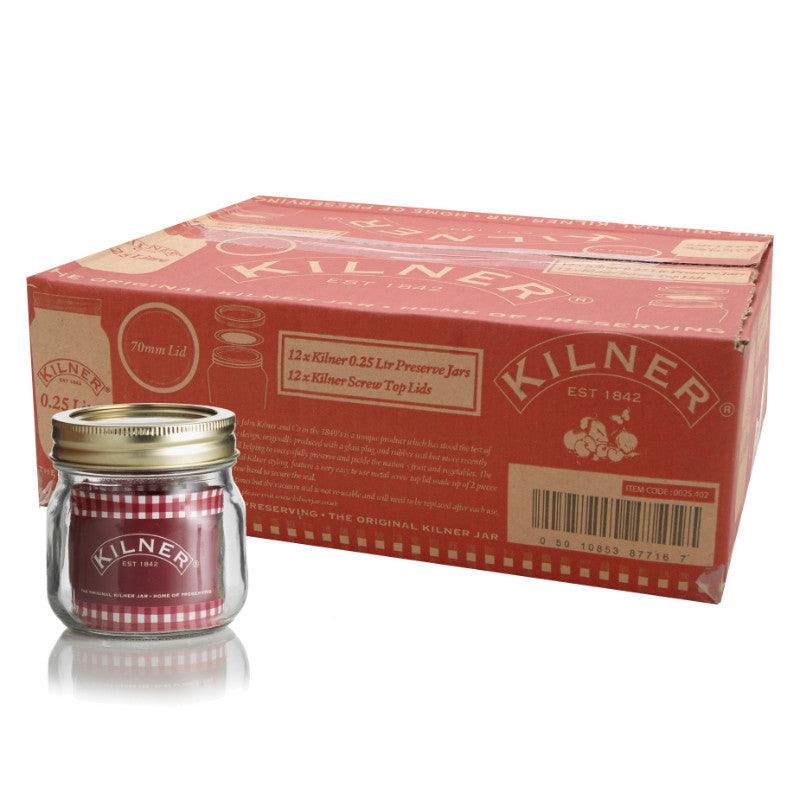 Kilner Glass Preserve Jar - 250ml - Potters Cookshop