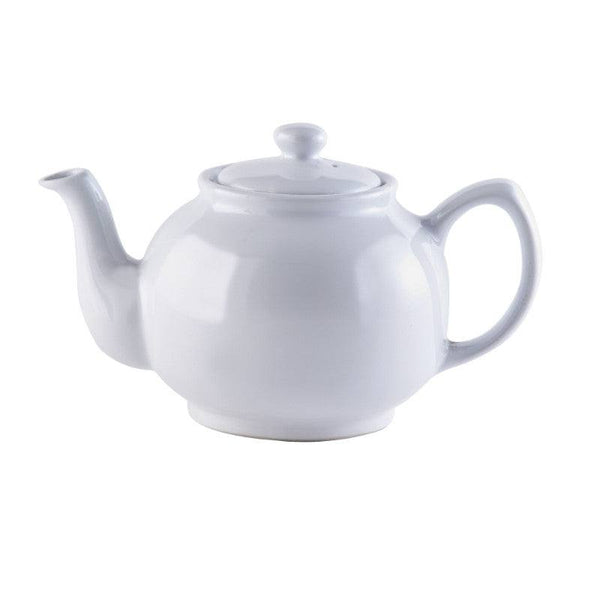 Price & Kensington Stoneware 6 Cup Teapot - White - Potters Cookshop
