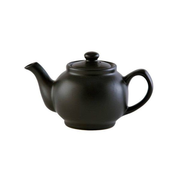 Price & Kensington Stoneware 2 Cup Teapot - Matte Black - Potters Cookshop