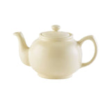Price & Kensington Stoneware 6 Cup Teapot - Matte Cream - Potters Cookshop