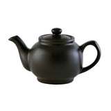 Price & Kensington Stoneware 6 Cup Teapot - Matte Black - Potters Cookshop