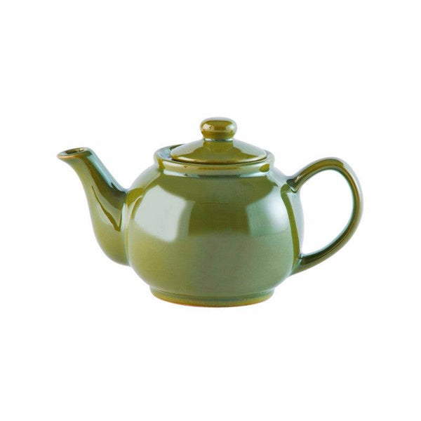 Price & Kensington Stoneware 2 Cup Teapot - Olive Green - Potters Cookshop