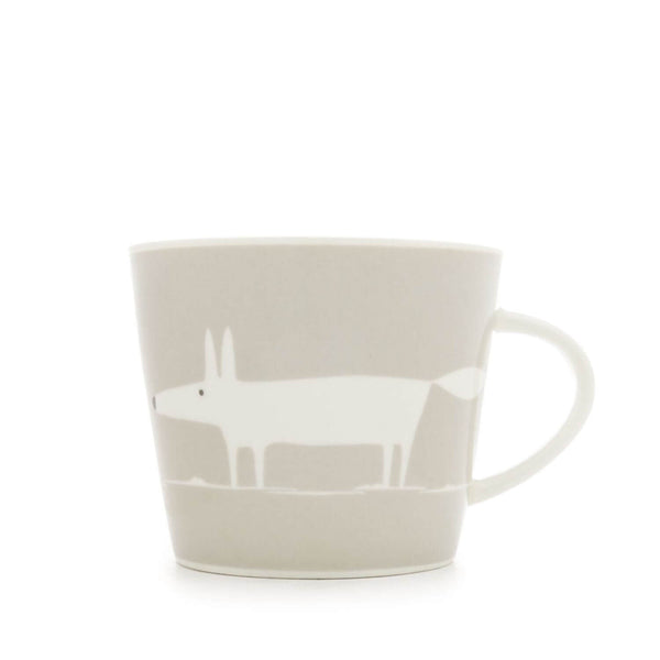 Scion Living Mr Fox 350ml Porcelain Mug - Light Grey
