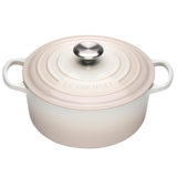 Le Creuset Signature Cast Iron 24cm Round Casserole - Meringue - Potters Cookshop