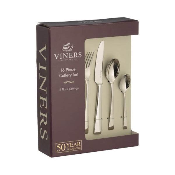 Viners Mayfair 18.10 Stainless Steel Cutlery Set - 16 Piece