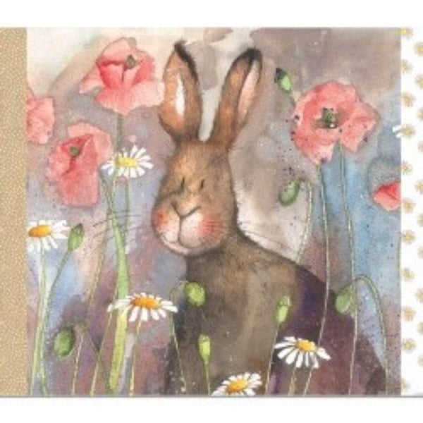 Alex Clark Placemat - Hare & Poppies - Potters Cookshop