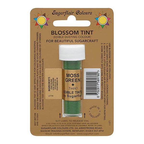 Sugarflair Edible Blossom Tint Dusting - Moss Green