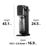 SodaStream Art Sparkling Water Maker Starter Kit - Black