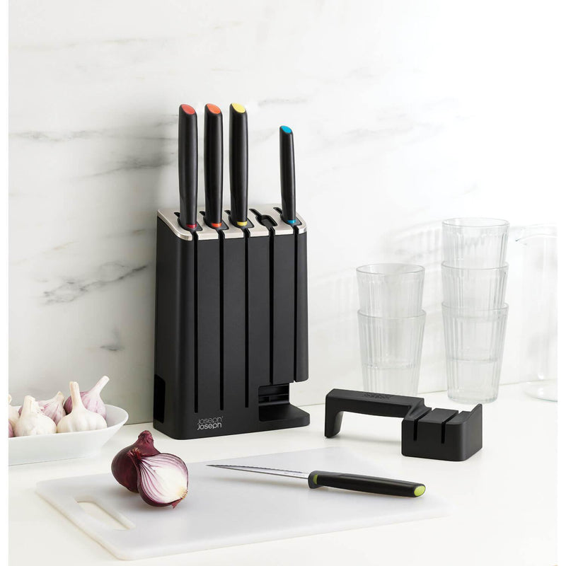 Slim shop knife block