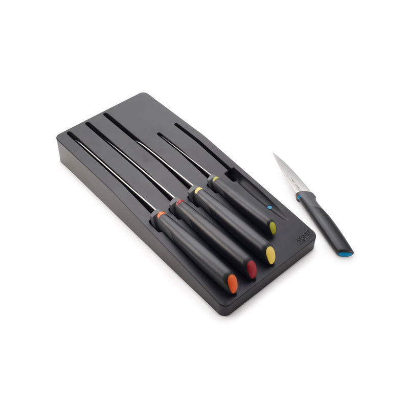 Joseph Joseph Elevate Knife Set with In-drawer Storage Tray - 5 Piece